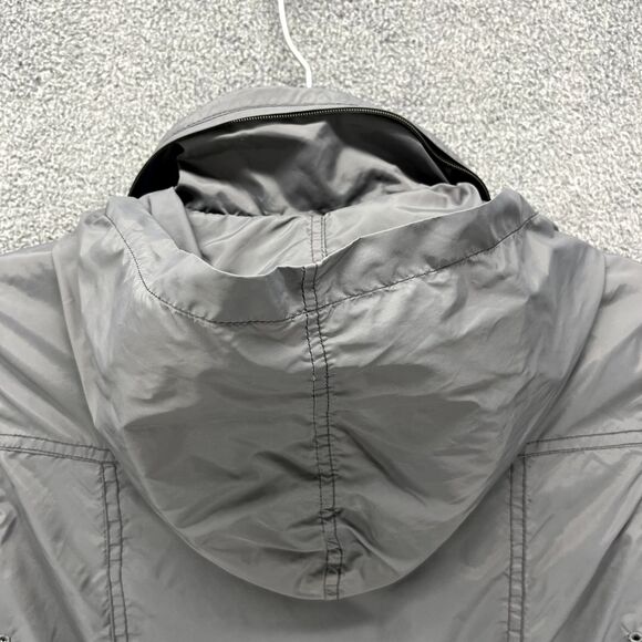 Appaman Jacket Kids 10 Gray thin light weight windbreaker lined pockets hooded - Picture 14 of 16